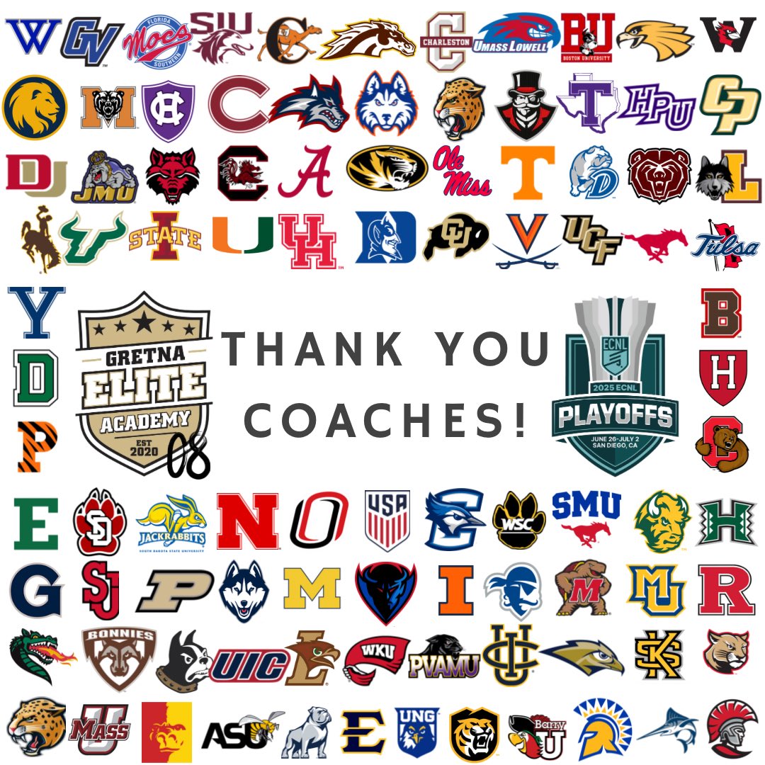GEA 08G ECNL (@gretna08ecnl) on Twitter photo We are overwhelmed by the number of coaches that came to watch us play at <a href="/ECNLgirls/">ECNL Girls</a> Playoffs. We know your time is valuable, and we value your time. Thank You!! 🙏🏻 ⚽️🔥
Until next season: gea08ecnl.com
<a href="/JonBrezenski/">Jon Brezenski</a> <a href="/ImYouthSoccer/">ECNL/GA/Recruiting/College Soccer</a> <a href="/GEA_ECNL/">Gretna Elite Academy ECNL</a>
#ChampionsLeague #Grateful We are overwhelmed by the number of coaches that came to watch us play at <a href="/ECNLgirls/">ECNL Girls</a> Playoffs. We know your time is valuable, and we value your time. Thank You!! 🙏🏻 ⚽️🔥
Until next season: gea08ecnl.com
<a href="/JonBrezenski/">Jon Brezenski</a> <a href="/ImYouthSoccer/">ECNL/GA/Recruiting/College Soccer</a> <a href="/GEA_ECNL/">Gretna Elite Academy ECNL</a>
#ChampionsLeague #Grateful