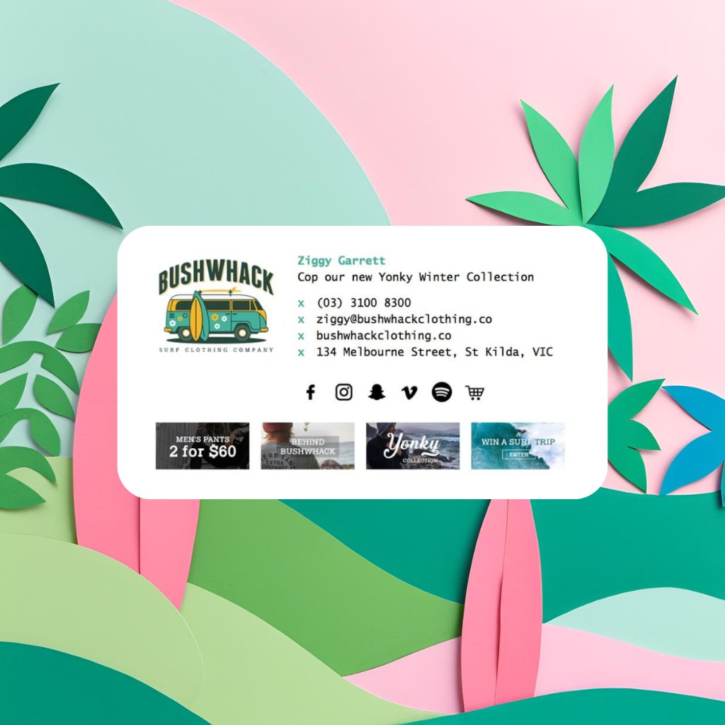 emailsigrescue's tweet photo. Eye-catching email signature templates! Our templates are perfect for adding a personal touch to your emails. 😍 100+ designs to choose from, you'll be sure to stand out in every email. https://t.co/Fs9qEpScbO #EmailSignatureTemplates #ProfessionalTouch #PersonalizeYourEmails https://t.co/Spuug8FePG