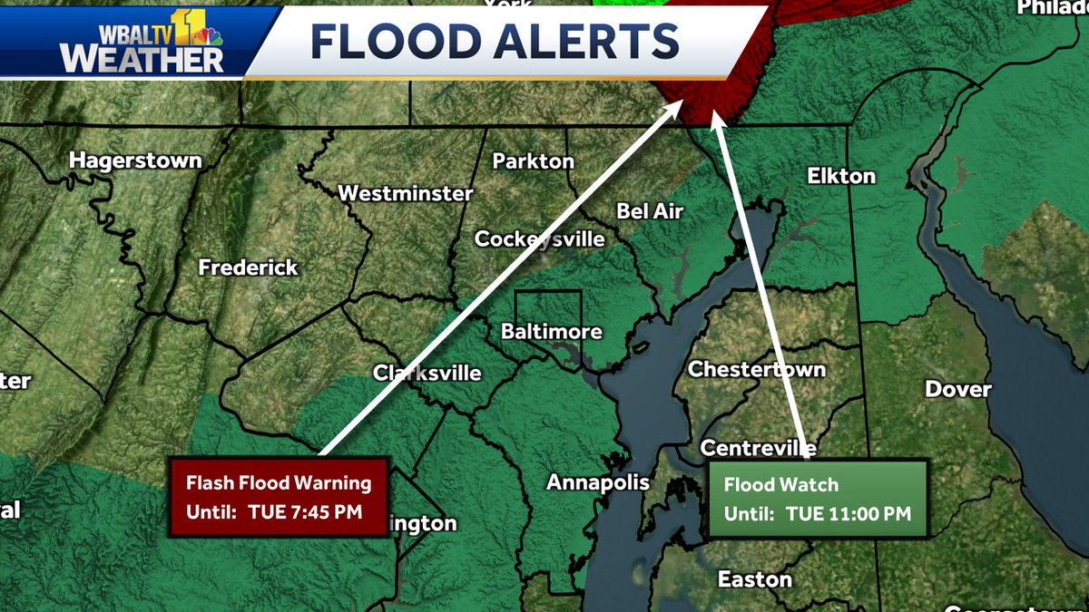 Flood alerts now in effect.