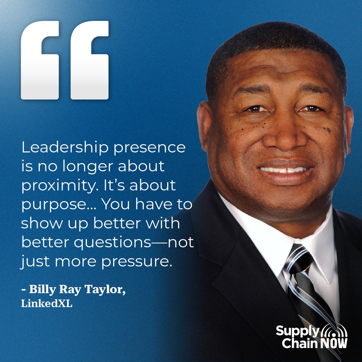 Supply Chain Now (@_supplychainnow) on Twitter photo 🏁 What do top-performing supply chains have in common?
Billy Ray Taylor joins <a href="/ScottWLuton/">Scott W. Luton</a> on Supply Chain Now to talk KPAs, connected systems & leading with urgency.
“Speed is the currency of leadership.”
🎧 Listen: hubs.ly/Q03vyfG10 🏁 What do top-performing supply chains have in common?
Billy Ray Taylor joins <a href="/ScottWLuton/">Scott W. Luton</a> on Supply Chain Now to talk KPAs, connected systems & leading with urgency.
“Speed is the currency of leadership.”
🎧 Listen: hubs.ly/Q03vyfG10