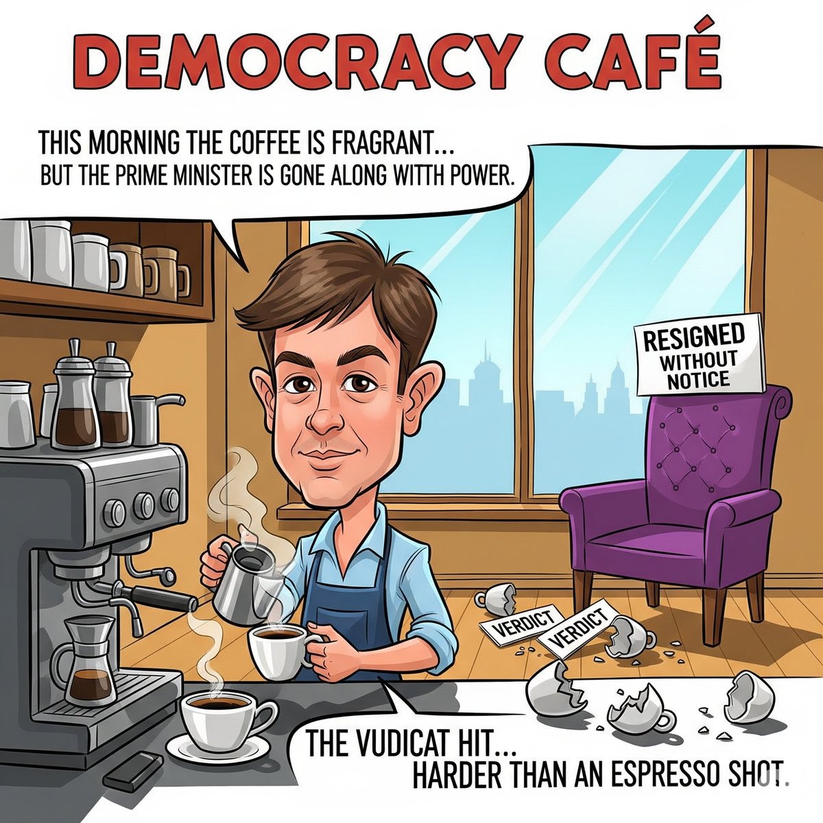 สภากาแฟเช้านี้ Qoute by : #ผมชื่อPP
“เช้านี้กาแฟหอม...แต่นายกฯหาย” #รัฐบาลเพื่อไทย #รัฐบาล #รัฐบาลแพทองธาร #แพทองธารชินวัตร