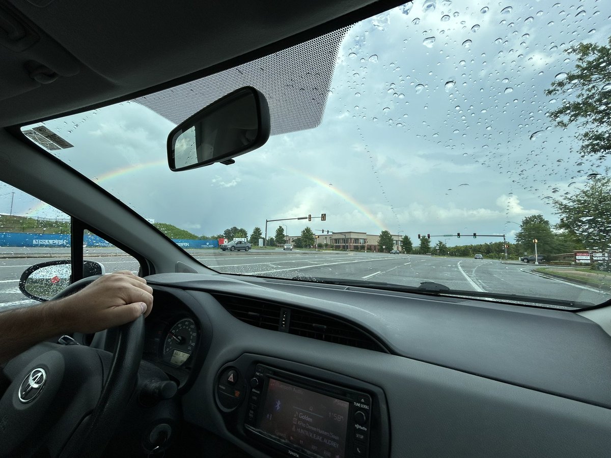 Just as a reminder, Pride is ALL YEAR LONG!!! 🌈

It was really cool, I couldn’t get the shot, but we could see the entire arc &amp; it was so vivid!!