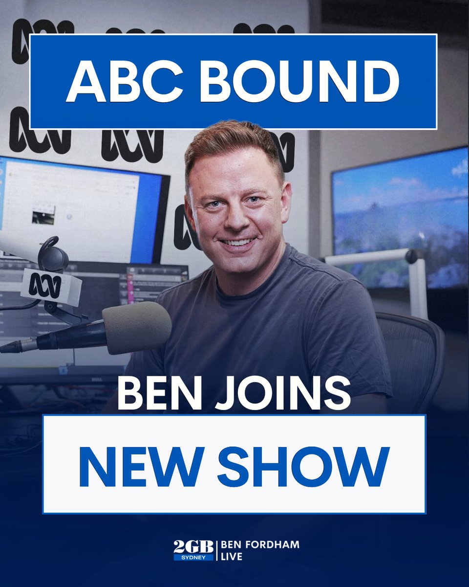 BenFordhamLive's tweet photo. Ben is joining the ABC.
He’s landed a gig on a brand new TV show.
Listen to his full announcement HERE.
🎧https://t.co/xaIA6xcVDT 🎧 https://t.co/AXJDDuQ3Ik