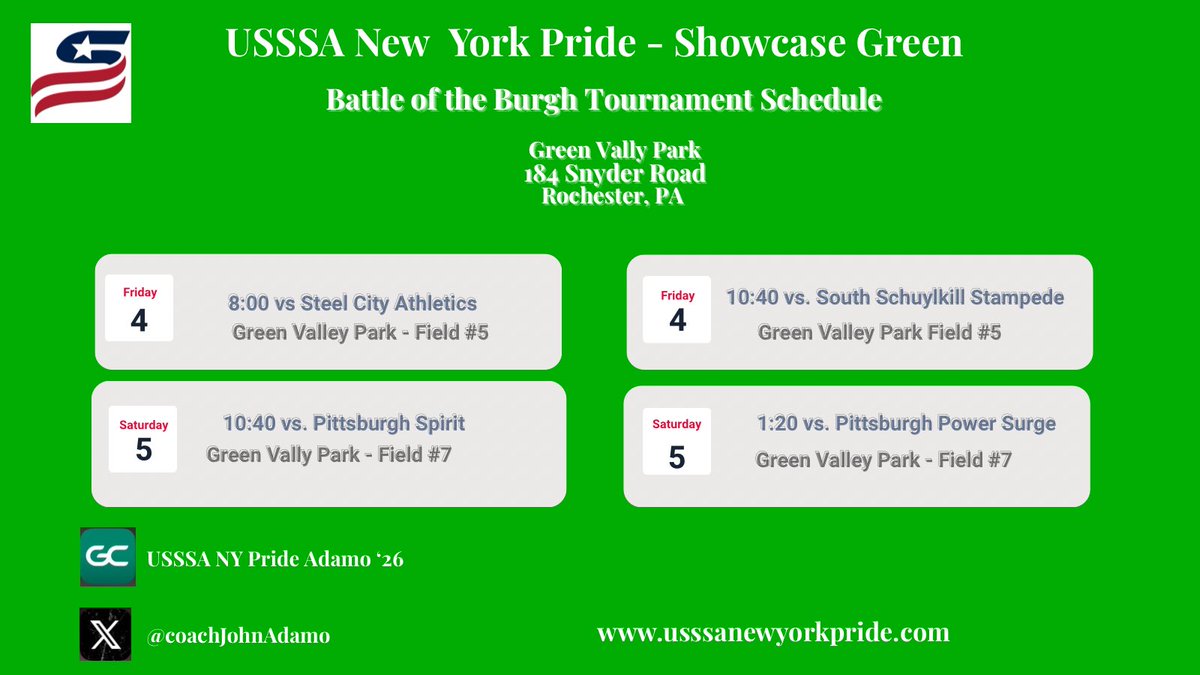 USSSA NY PRIDE 2026 - GREEN tweet media