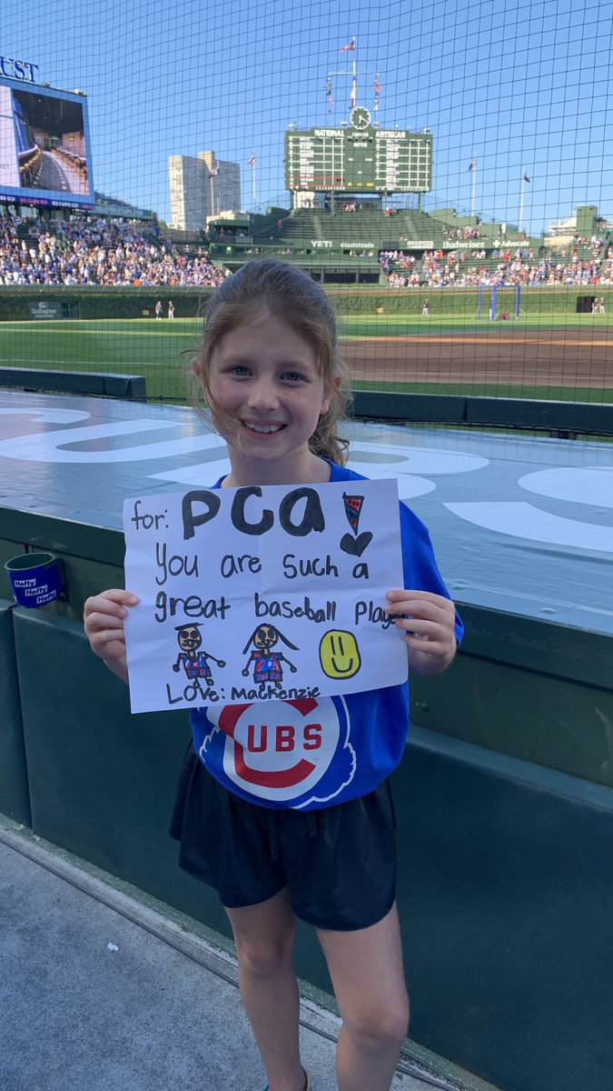 ItsReallyJason's tweet photo. We made it to #WrigleyField all the way from PHX - with some first time visitors and forever @Cubs fans here to cheer for their favorite players. We’ll be screaming from section 206! https://t.co/Qr2TZwDaLX