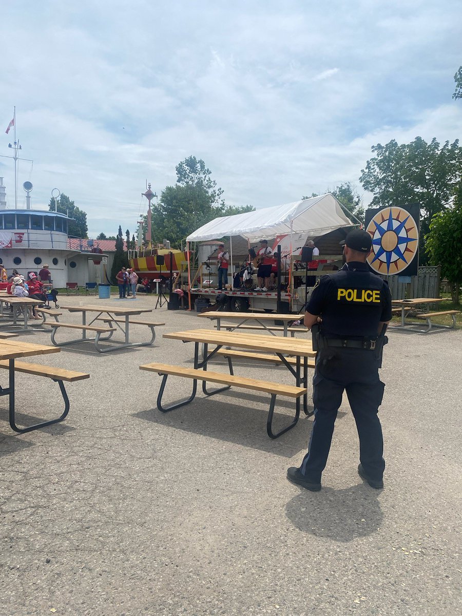 OPP_WR's tweet photo. Members of #ElginOPP spent the day ensuring everyone stayed safe while celebrating #CanadaDay2025.  Officers conducted RIDE checks and kept an eye on the fun in both Port Stanley and Port Burwell.  ^dr https://t.co/jSZz8kpyvF