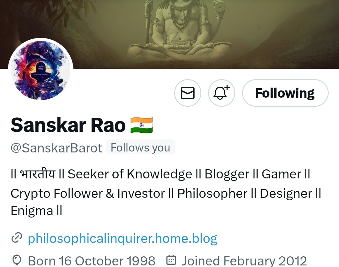 Susmit⚡AS Quotes (@susmit_999) on Twitter photo Those Who Are Interested in Geo-politics, Hidden Narratives , Shastra , Finance and Geo -Economics..
Please follow my Bhai <a href="/SanskarBarot/">Sanskar Rao 🇮🇳</a> in huge numbers..
His Long Form Threads about Variety of topics is a Treat for Everyone 🔥 Those Who Are Interested in Geo-politics, Hidden Narratives , Shastra , Finance and Geo -Economics..
Please follow my Bhai <a href="/SanskarBarot/">Sanskar Rao 🇮🇳</a> in huge numbers..
His Long Form Threads about Variety of topics is a Treat for Everyone 🔥