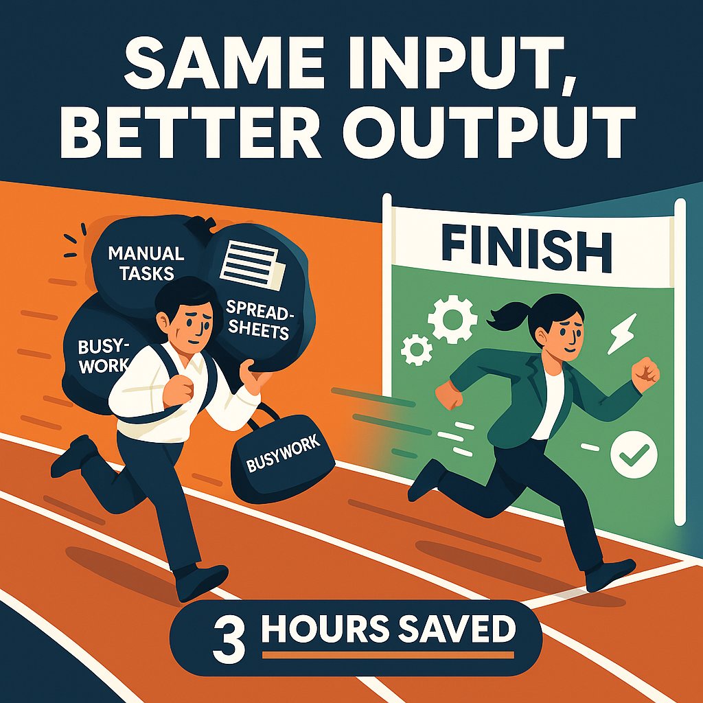 AiStrato's tweet photo. Your biggest competitor?
Not the startup across town.
It’s the founder who replaced 20 hours of busywork with 2 hours of automation.
Same input. Better output.
The edge isn't hustle—it's system design.
#automation #nocode #ops https://t.co/5OUR4AqYmy