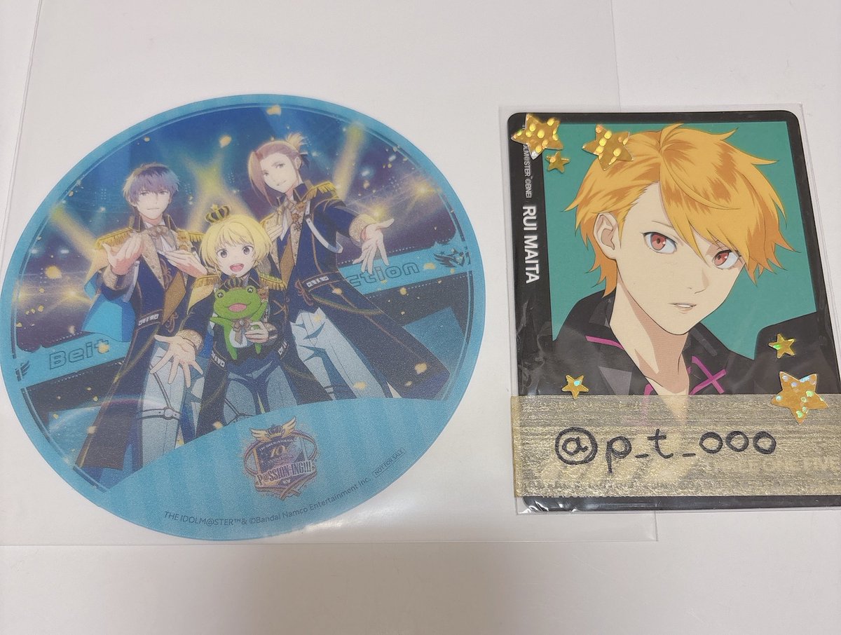 p_t_ooo's tweet image. 【交換】sideM 10th コラボドリンク Kアリーナ 特典 コースター

譲▶︎Beit

求▶︎THE 虎牙道

郵送または都内手渡し
検索からお気軽にお声掛けください…！