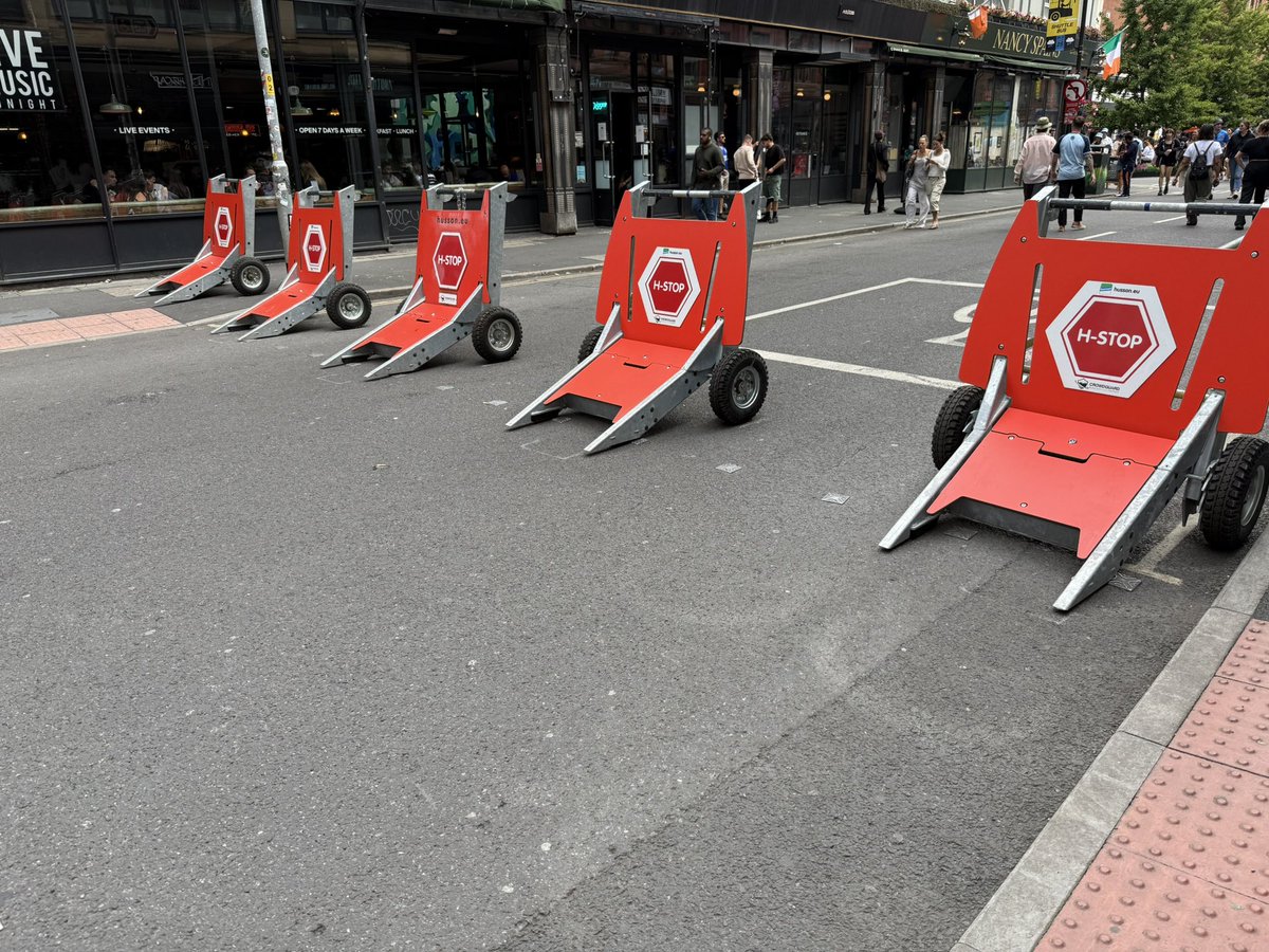 YouAreExempt's tweet photo. Diversity barriers in Manchester, Northern Quarter. https://t.co/Nt3N8lRsiz