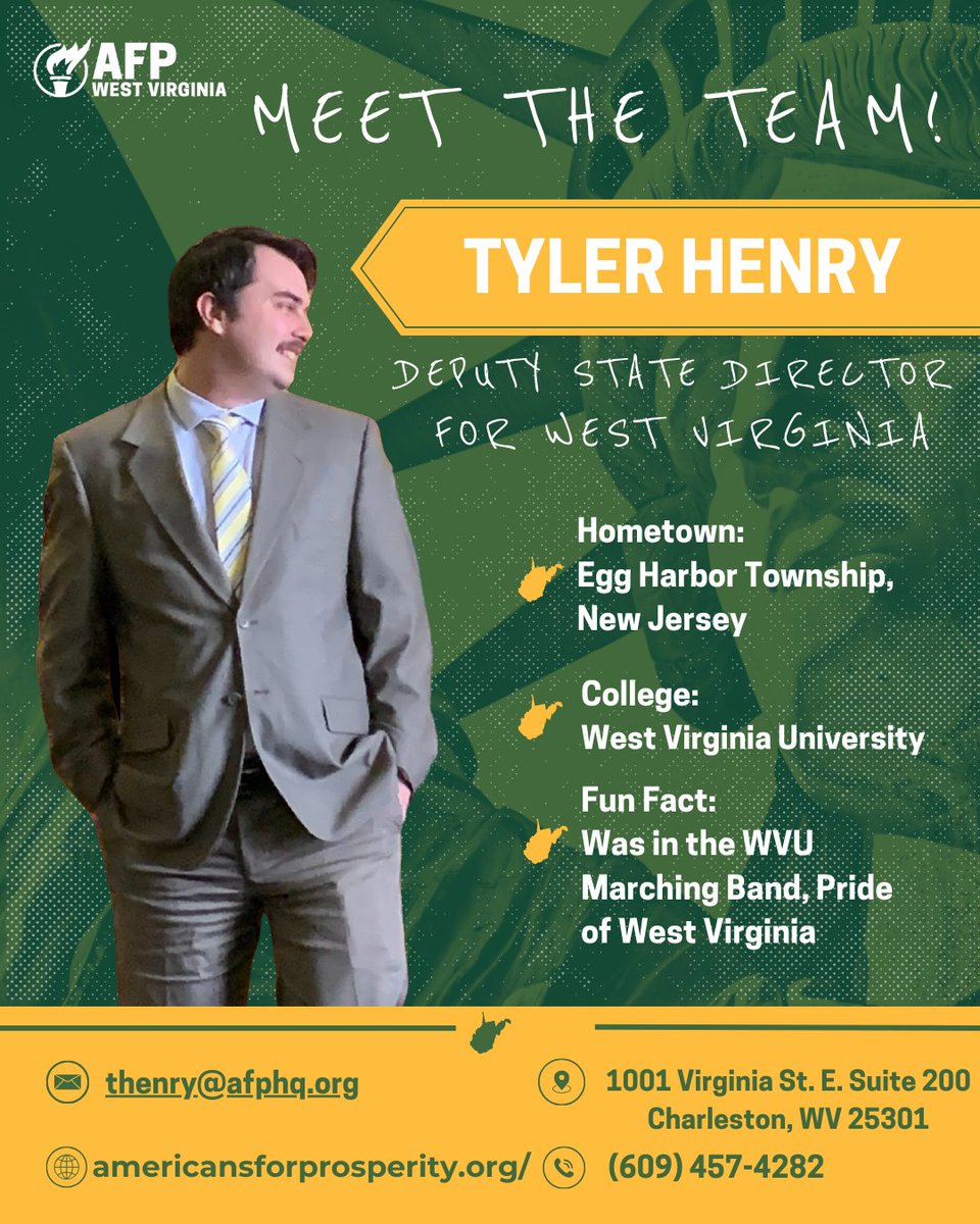 AFPWV's tweet image. Deputy State Director @tylernhenry has been part of some BIG wins during his tenure with AFP. He has seen the passage of the Hope Scholarship and the LARGEST tax cut in state history. More to come!