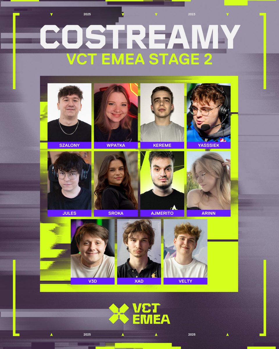 zapraszamy serdecznie na watchparties #VCTEMEA Waszych 🇵🇱 ulubionych twórców! 😁

<a href="/SzalonyVal/">Szalony</a>, <a href="/przeslodziak/">wpatka 💫</a>, <a href="/KEREMEcoach/">KEREMEcoach</a>, <a href="/yasiekVAL/">Janek</a>, <a href="/tojajules/">julesgranie</a>, <a href="/nsrokaaa_/">Natalia Sroka</a>, <a href="/AjMERiTO_Valo/">AjMERiTO</a>, <a href="/Arinn_ttv/">Arinn</a>, <a href="/xadmeow/">xad</a>, <a href="/velltyxd/">vellty</a>