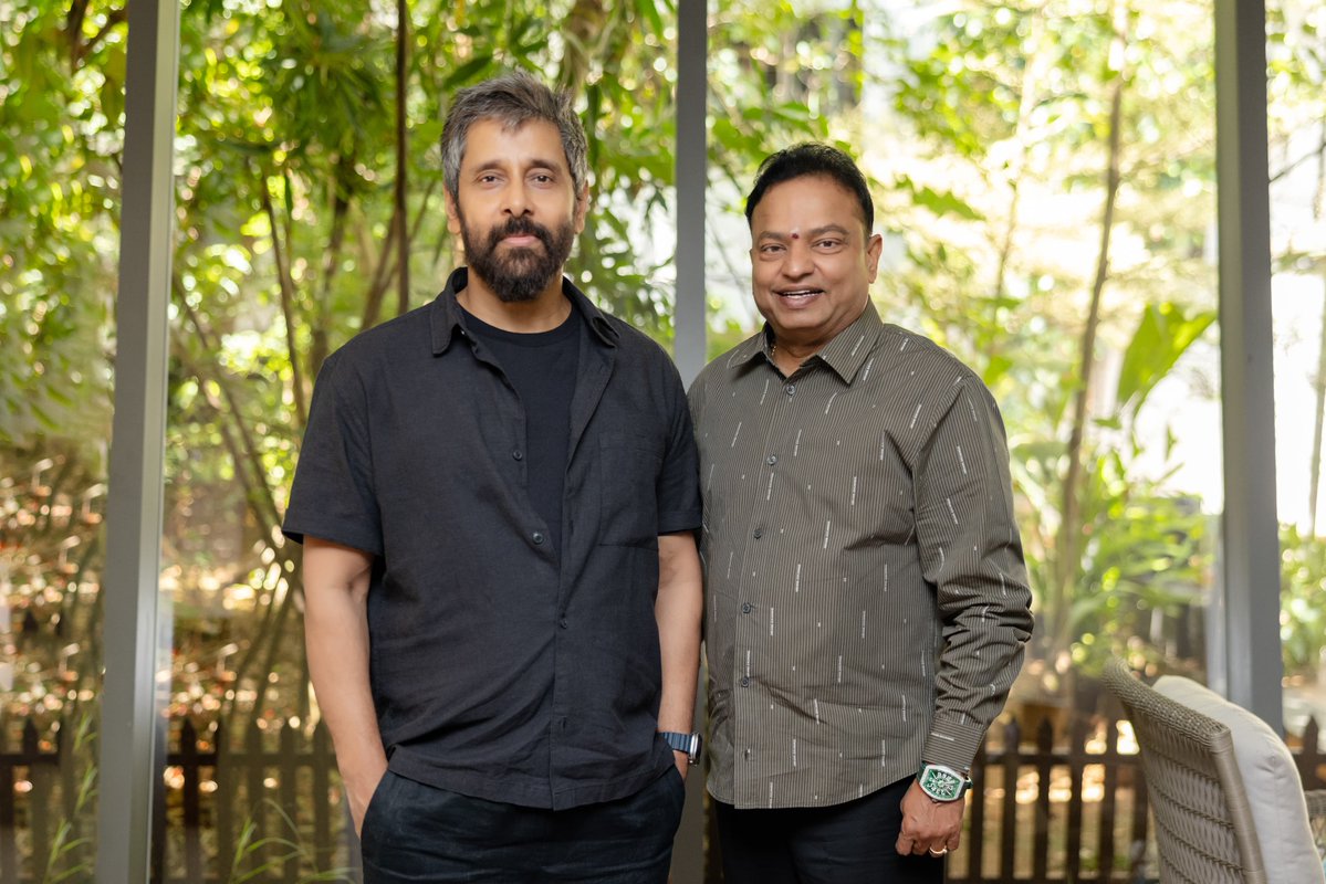A collaboration that promises magic on screen ✨

We at <a href="/VelsFilmIntl/">Vels Film International</a> are proud to present our next prestigious venture #Chiyaan64, starring the phenomenal <a href="/chiyaan/">Vikram</a> 🔥 and directed by the visionary #PremKumar ⚡

<a href="/IshariKGanesh/">Dr Ishari K Ganesh</a> <a href="/kushmithaganesh/">Kushmitha Ganesh</a>
<a href="/Nitinsathyaa/">Nitinsathyaa</a> <a href="/sooriaruna/">Suryanarayanan M</a>