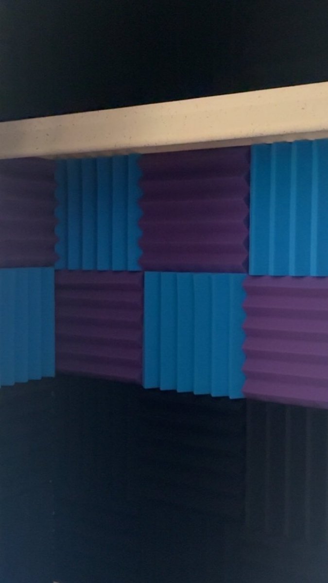 My first voice acting/voice over closet “studio” before and after. 

(the sign was from my sister, ignore that)