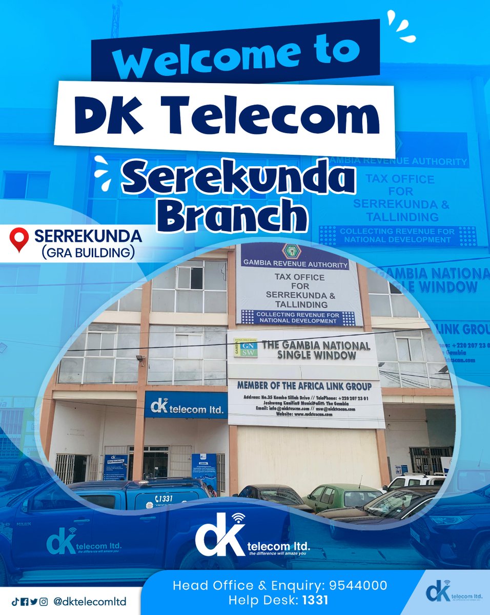 DKtelecomLtd's tweet image. 𝗢𝗨𝗥 𝗟𝗔𝗧𝗘𝗦𝗧 𝗦𝗘𝗥𝗥𝗘𝗞𝗨𝗡𝗗𝗔 𝗕𝗥𝗔𝗡𝗖𝗛 𝗜𝗦 𝗛𝗘𝗥𝗘!  
Enjoy fast and reliable 7 Mbps internet for up to 30 days when you sign up with DK Telecom. Get unlimited browsing, 24/7 support, and excellent customer service, all at an affordable rate.
#DKTelecom 
#ISP