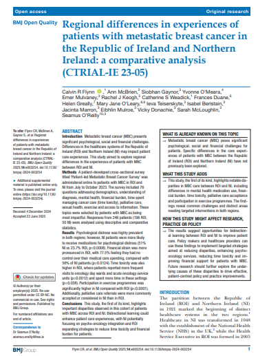 Seamus O’Reilly MD PhD (@seamusoreilly18) on Twitter photo The opportunities provided by a 🇮🇪 border🇬🇧 for bidirectional learning and improved #BreastCancer care from lived ☘️patient experience 👇
🙏 to patients who led and participated, co-authors ✍️, <a href="/cancertrials_ie/">CancerTrialsIreland 🌈</a> staff & funders <a href="/IrishCancerSoc/">Irish Cancer Society</a> The opportunities provided by a 🇮🇪 border🇬🇧 for bidirectional learning and improved #BreastCancer care from lived ☘️patient experience 👇
🙏 to patients who led and participated, co-authors ✍️, <a href="/cancertrials_ie/">CancerTrialsIreland 🌈</a> staff & funders <a href="/IrishCancerSoc/">Irish Cancer Society</a>