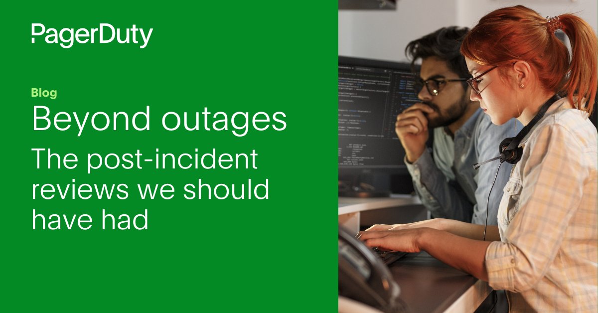 pagerduty's tweet image. If you were in ops, you remember exactly where you were on July 19th, 2024. One year later, the question isn't "will it happen again?" It's "are you ready when it does?"
With PagerDuty’s Post-Incident Reviews, teams can turn every disruption into actionable insights and stronger…