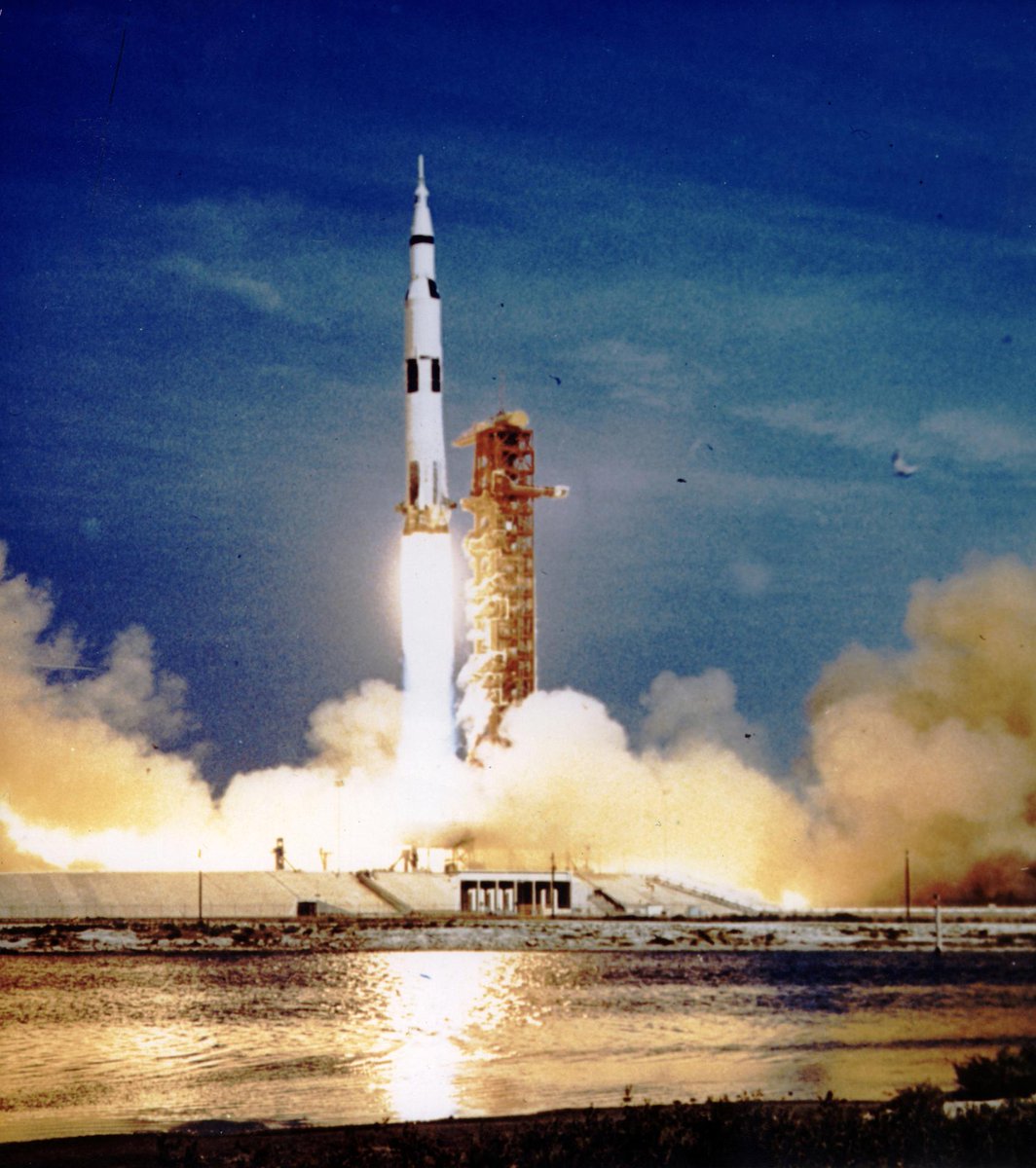 Apollo 11 lifted off July 16, 1969, to begin its history-making journey. Hundreds of millions of people around the world watched over the next days as Neil Armstrong, Buzz Aldrin, and Michael Collins accomplished the goal of landing a man on the Moon by the end of the decade.