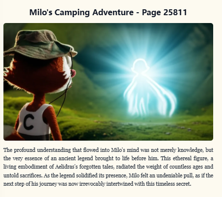 Just created my page in @‌campnetworkxyz's Never Ending Story using @‌StoryChain_AI 📖 Continue Milo's story for a chance to win a @‌CampTrailHeads WL spot! #NeverEndingStory