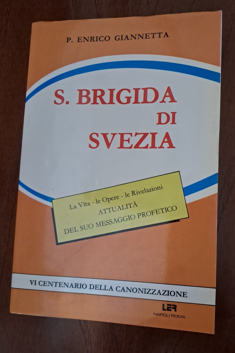 LPicentini's tweet image. "S. Brigida Di Svezia" di P. Enrico Giannetta, LER edizioni (1991), brossura, pp. 202
libreriadeipicentini@gmail.com