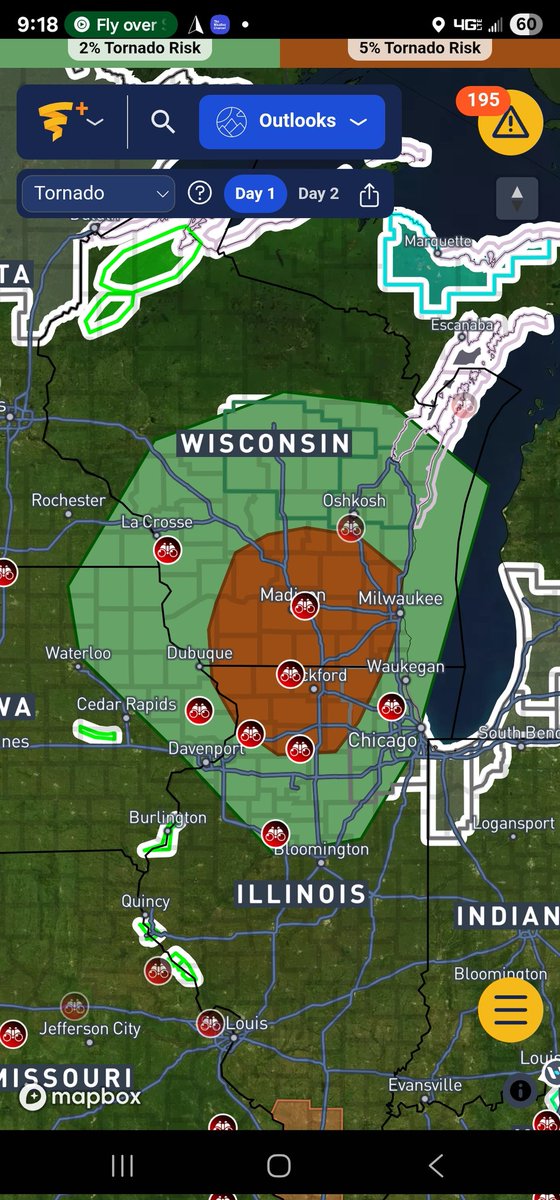 CoreyGerkenWX's tweet image. Currently en route to Illinois/Wisconsin for a low-end tornado threat as an MCV pushes through the area. Live stream will start around 1pm Central!
@WxWiseApp