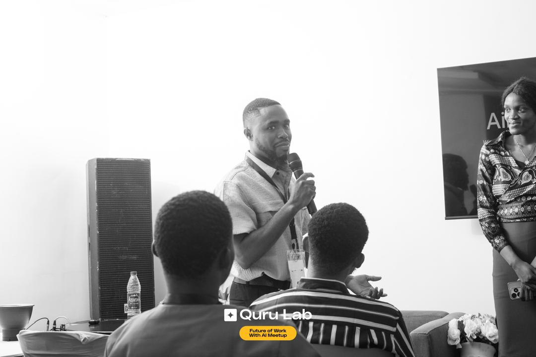 qurulab's tweet photo. Our tech meetup on “The Future of Work with AI” sparked big questions — and Henry Odia had answers.
This Saturday, he’s back for a live AMA across our platforms.
Got questions? Don’t miss it.
#QuruLab #FutureOfWork #AMAwithHenry #TechForImpact #Henryodia https://t.co/hMIxQZ4DB5