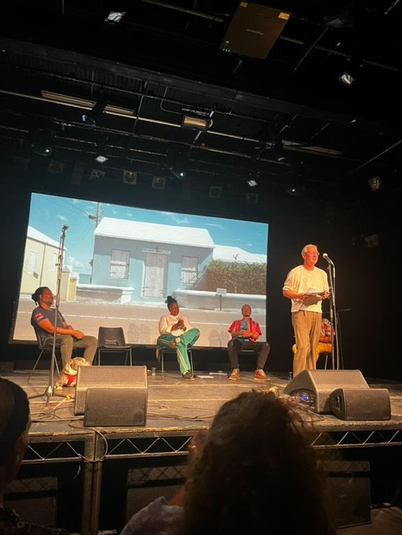 The River Mill (@the_rivermill) on Twitter photo Wonderful night <a href="/ICALondon/">Institute of Contemporary Arts</a>, London, reading w/ fellow Bermudian poets Yesha Townsend, Alan Smith and Chris Astwood, hosted by Kristy Warren. Great support from the audience and the ICA. Thank you.
<a href="/BDALondonOffice/">Bermuda London Office</a> <a href="/BermudaCulture/">Department of Culture</a>
<a href="/ACNIWriting/">PAGE & STAGE NI</a>
<a href="/BritishArts/">British Council Arts</a>
<a href="/BdaGovernment/">Bermuda Government</a> Wonderful night <a href="/ICALondon/">Institute of Contemporary Arts</a>, London, reading w/ fellow Bermudian poets Yesha Townsend, Alan Smith and Chris Astwood, hosted by Kristy Warren. Great support from the audience and the ICA. Thank you.
<a href="/BDALondonOffice/">Bermuda London Office</a> <a href="/BermudaCulture/">Department of Culture</a>
<a href="/ACNIWriting/">PAGE & STAGE NI</a>
<a href="/BritishArts/">British Council Arts</a>
<a href="/BdaGovernment/">Bermuda Government</a>