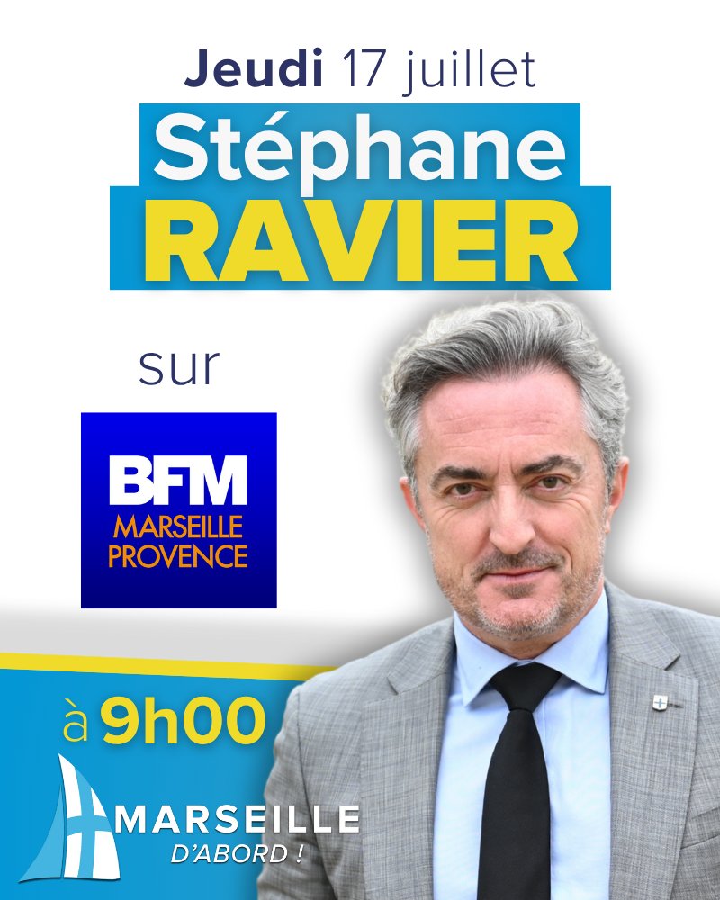 Stephane_Ravier's tweet image. On se retrouve à demain 9h sur @BFMMarseille