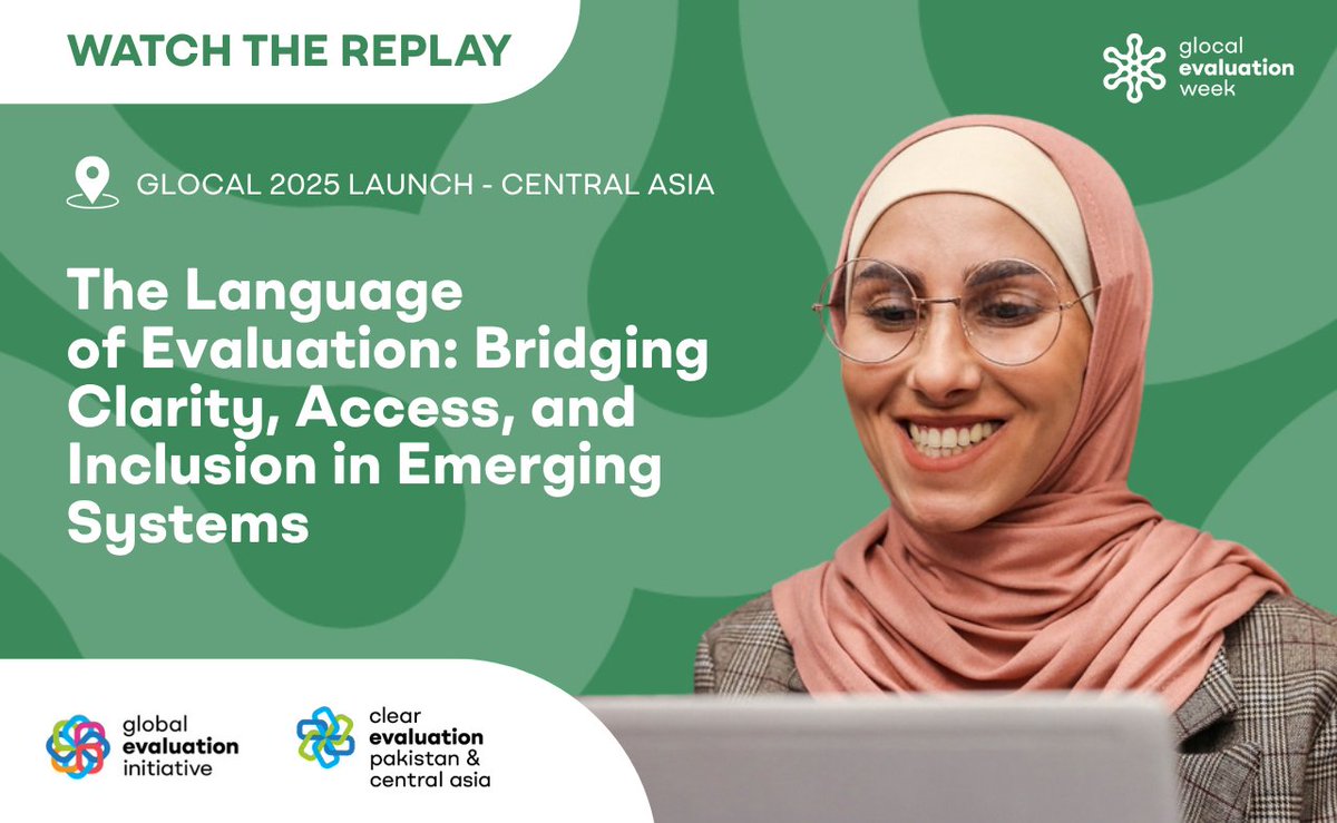 GEI_GlobalEval's tweet image. Monitoring, evaluation, evidence, impact, theory of change, etc. These are some of the global terms we use in the field of monitoring & evaluation. But how well does this global language resonate with local contexts? 🤔
🌏 At the launch of #Glocal Evaluation Week 2025 in…