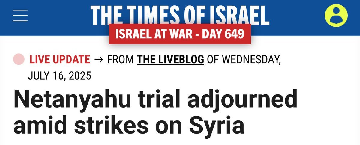 🚨⚡️Netanyahu keeps attacking countries to delay his trial