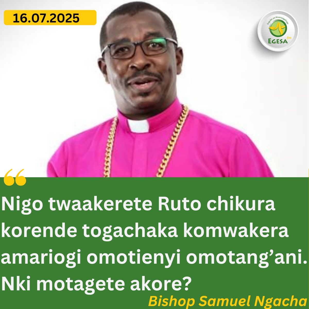 "Mnataka Raisi Ruto afanye nini?"-Bishop Samuel Ngacha