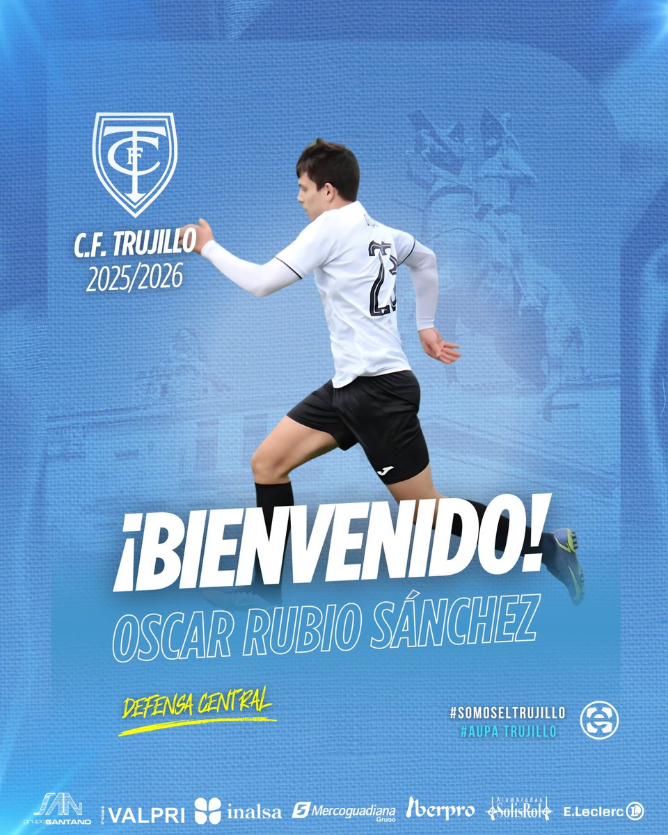 1°Extremeña 

Oscar rubio procedente del <a href="/moralejacp/">CP MORALEJA CAHERSA</a> nuevo jugador del <a href="/Trujillo_CF/">CF Trujillo</a> para la temporada 25/26