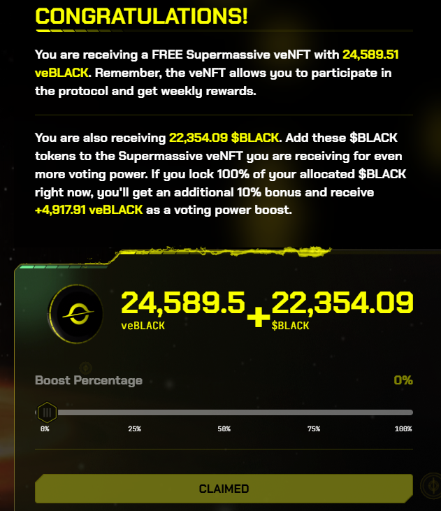 Sincere thanks to Team <a href="/SuperChampsHQ/">Super Champs</a> . Surprise gift from locking $champ. I got a big airdrop of $Black (<a href="/BlackholeDex/">Blackhole</a>)

Join the Super Champ universe. Keep Playing, keep winning!