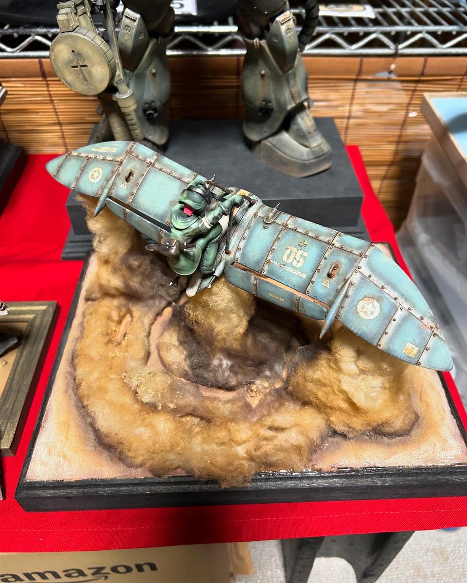 standstone6's tweet image. メーヴェを鉄の飛行機にアレンジしてこの作品を作って 多くの方に僕の事を知ってもらえたと思います☺️
#アイデアの勝利だと自負してるプラモ