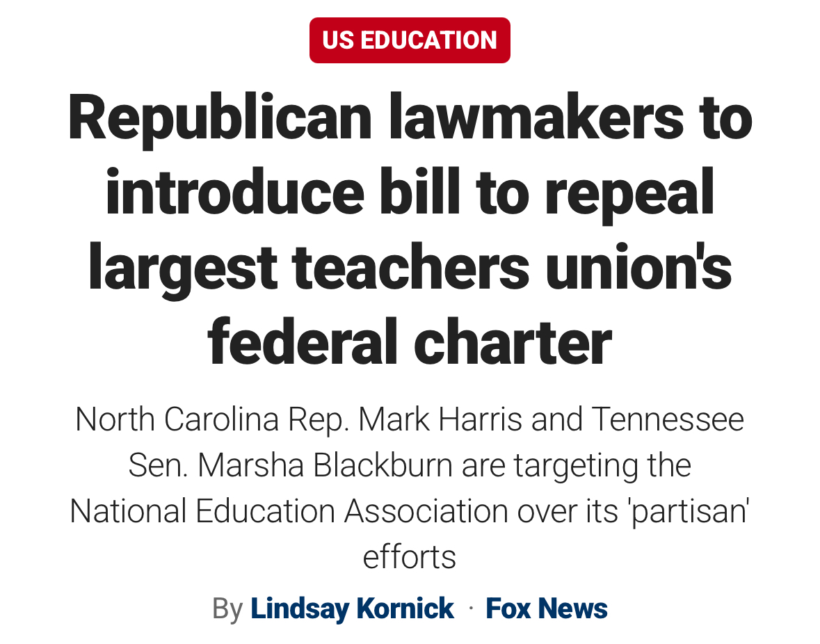 PLUACommittee's tweet image. Good. The NEA has turned into a political arm of the far left, not an advocate for students.