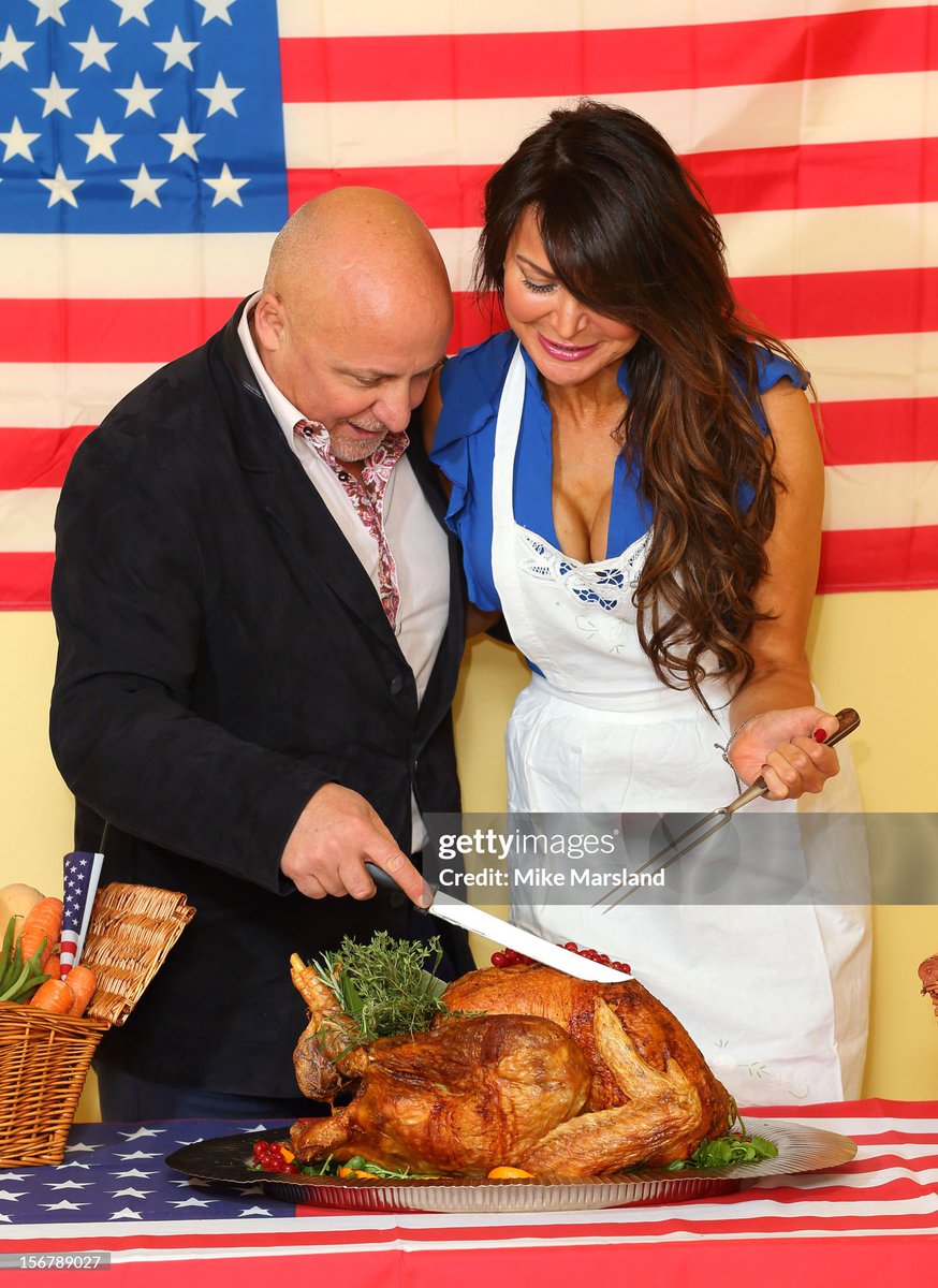 shitbritishpics's tweet image. Aldo Zilli and Lizzie Cundy attend The Marylebone Project's Thanksgiving meal for homeless women in conjunction with the American InterContinental University (2012)