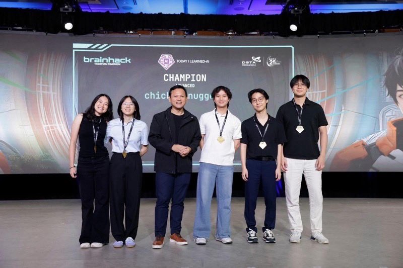 NTUsg's tweet image. Rocketing to victory: Two #NTUsg teams clinched top spots at DSTA’s BrainHack 2025, outshining some 4,000 students from 109 schools. Their winning solutions included a compact satellite with high-res imaging capable of detecting subtle surface features such as hidden buildings…