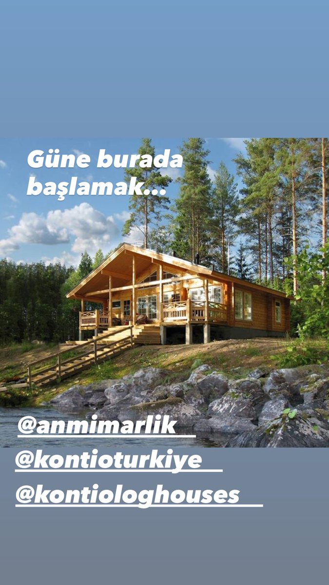 Finlandiya’nın dünya lideri kütük ev markası Kontio’nun 2012’den beri Türkiye’deki resmi distribütörü AN Mimarlık, size doğayla iç içe bir yaşam sunuyor!🏡
Her sabah güne dinç başlamak için doğal ahşap evlerimizi keşfedin. 
📞 Hemen iletişime geçin!
#KütükEv #ANMimarlık #Kontio
