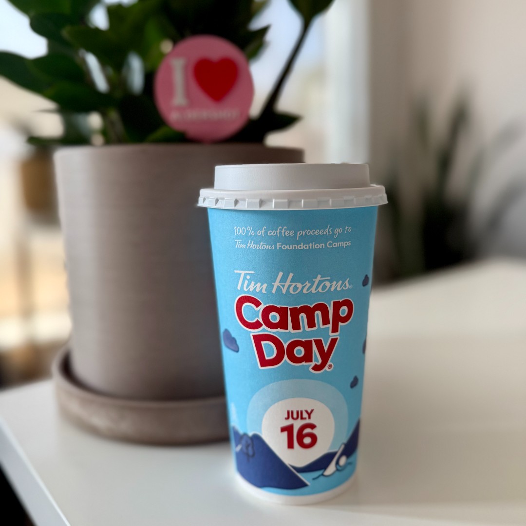 🎉 It’s Camp Day today! ☕🌲

Stop by your local Aldershot Tim Horton's and make your coffee count!

On Camp Day 100% of the proceeds from every Tim's hot or iced coffee purchase helps send youth to camp for life-changing experiences across Canada. 🇨🇦

📍 29 Plains Rd W

#CampDay