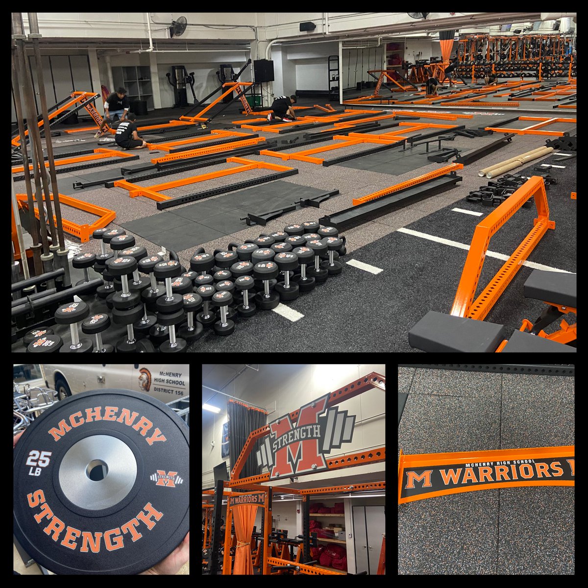 McHenryStrength's tweet image. Proud to display our new addition at the Upper Campus. The renovations will serve the growing number of MCHS students & athletes who train each year. Student health & WELLNESS continues to be a priority at MCHS! #WarriorPride156
Thanks to @willsstrength