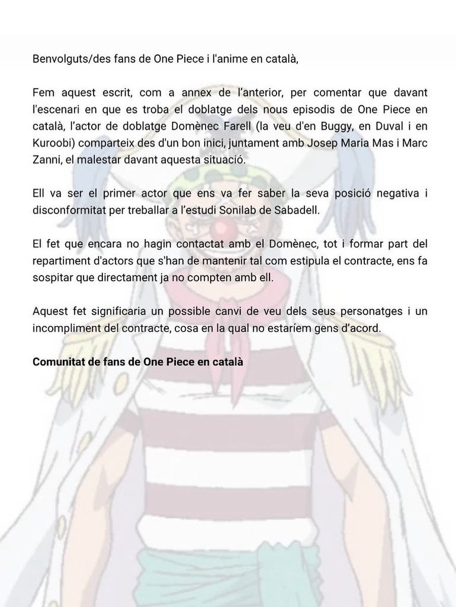 🤡 SEMPRE amb tu, Buggy!!!