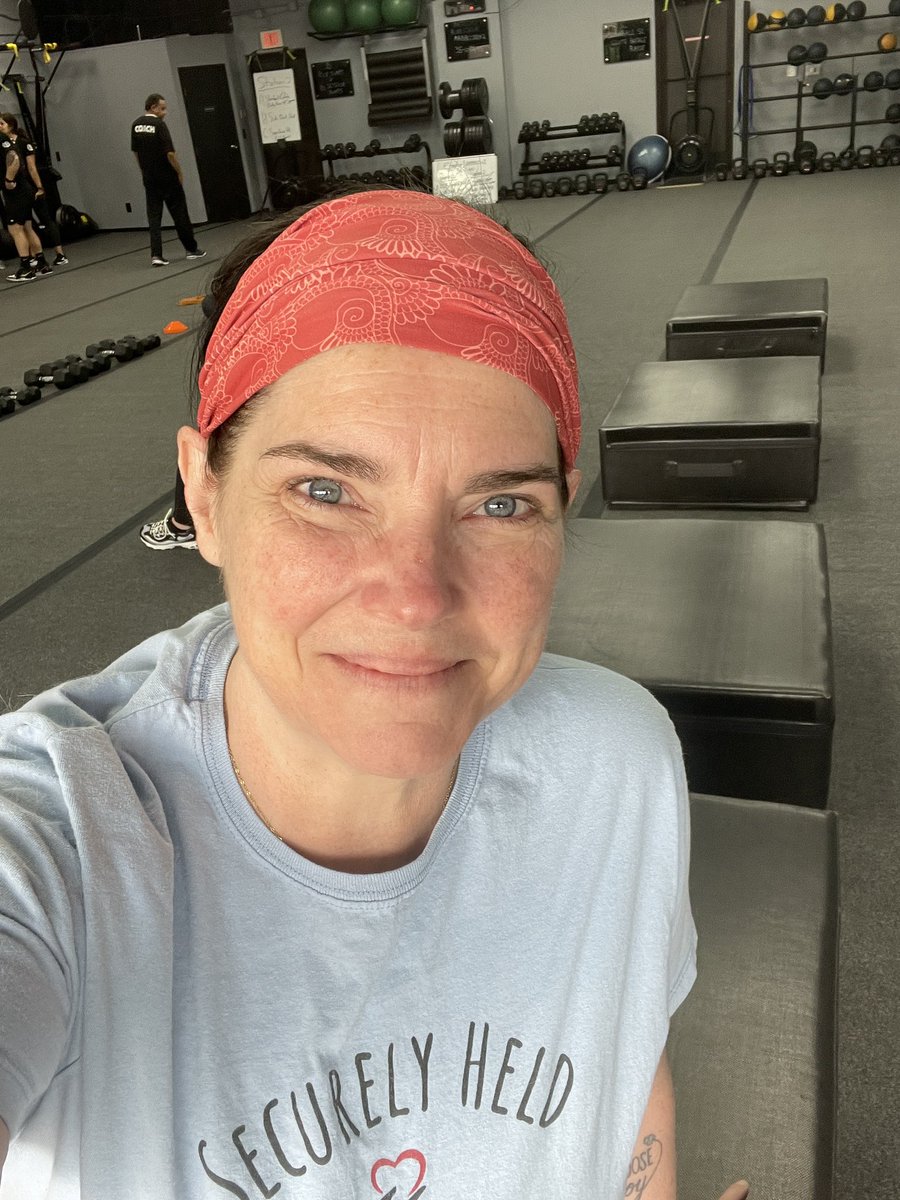 TrimpeChristine's tweet photo. Checking in! I am soooooo happy to be back to my fave #FitBodyForever routine. It’s been a week…woo!
Have you ever had a season of life when it daily feels like you get kicked in the face when you’re already down? Story of my life right now…
But God created me resilient and tenacious. The enemy can try—but I’ll just keep getting back up. And expending the frustrating energy will help.
How you “getting up” today?
#SugarFreed #Fit50s #FitBodyForever #FitbyFaith #Viva4Kev #GriefDebrief