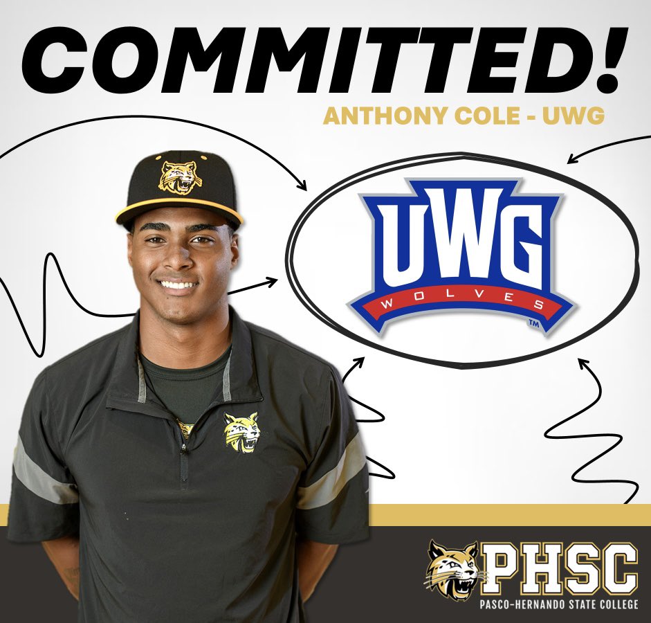 AthleticsPHSC's tweet image. COMMITTED. Anthony Cole of the Men’s Baseball Team has committed to the University of West Georgia!
PHSC Athletics wishes you the best of luck in your future endeavors. Go Bobcats! 😼
#BackTheCats 🐾