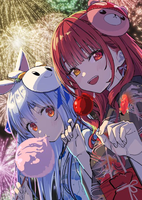 兎田ぺこら 「8/2 #ぺこらーと #バニーの日2025」|バニセ 👯‍♀️の