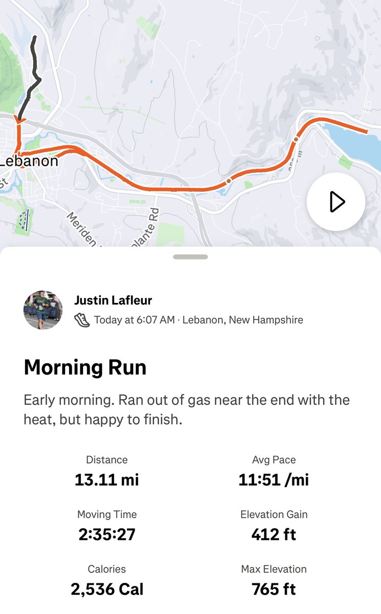 JustLafleur's tweet image. This morning, I woke up early and ran a half marathon distance on Glioblastoma Awareness Day, which my mom battled for 4.5 years. Second straight year running a half on #GBMDay, which I’m hoping to make a tradition in her memory. ❤️
@NBTStweets