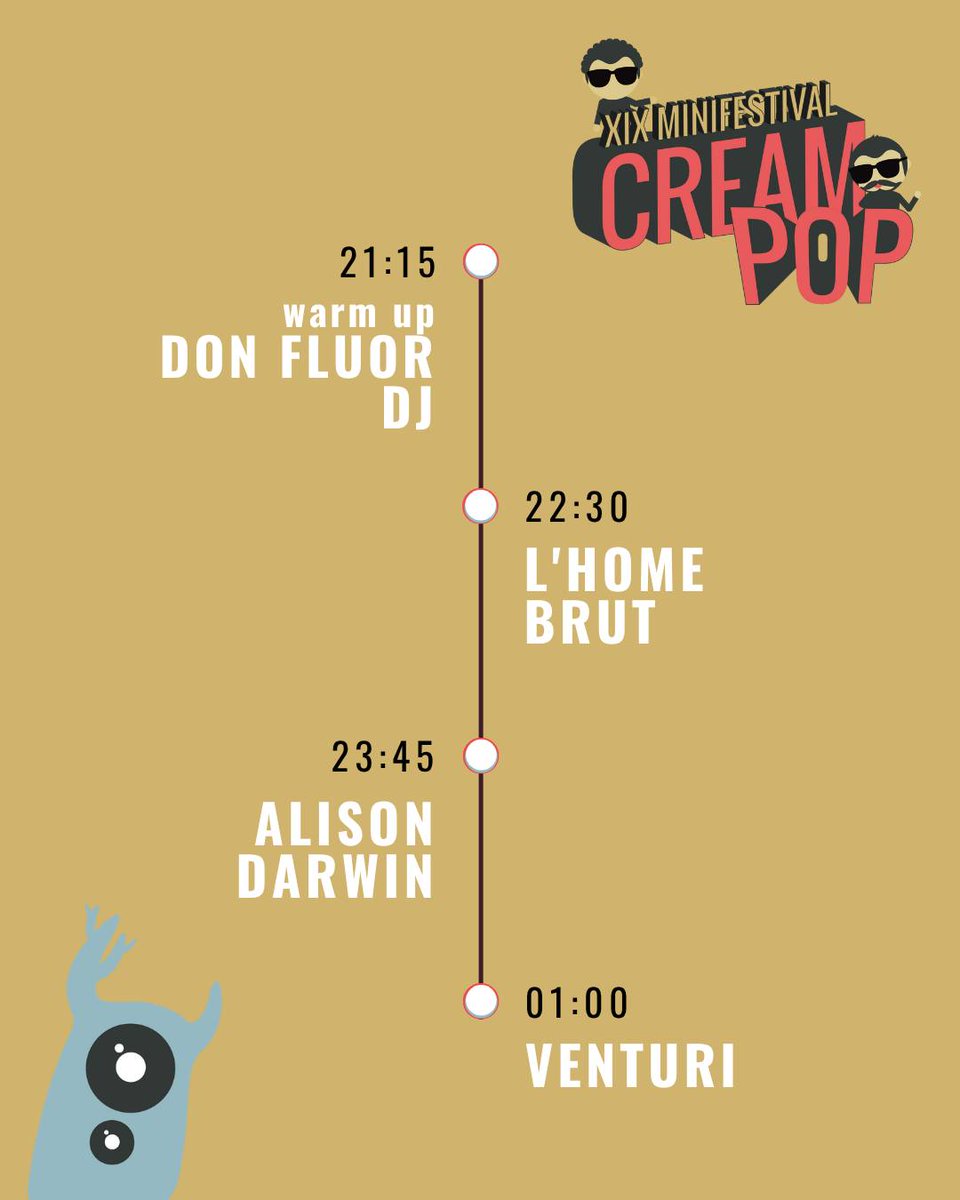 Alacant Indie (@alacantindie) on Twitter photo Buenas tardes, indiefamily. Empezamos este caluroso miércoles con dos noticias festivaleras. La primera, los horarios de la 19ª edición del <a href="/CreampopFestiva/">CreampopFestival</a> de este viernes en Calp <a href="/Donfluor/">Don Fluor</a> <a href="/LHomeBrut/">L'Home Brut</a> <a href="/alisondarwin_/">ALISON DARWIN</a> <a href="/venturimusica/">Venturi</a> <a href="/calp_ayto/">Ayuntamiento de Calp</a>
alacant-indie.blogspot.com/2025/07/festiv… Buenas tardes, indiefamily. Empezamos este caluroso miércoles con dos noticias festivaleras. La primera, los horarios de la 19ª edición del <a href="/CreampopFestiva/">CreampopFestival</a> de este viernes en Calp <a href="/Donfluor/">Don Fluor</a> <a href="/LHomeBrut/">L'Home Brut</a> <a href="/alisondarwin_/">ALISON DARWIN</a> <a href="/venturimusica/">Venturi</a> <a href="/calp_ayto/">Ayuntamiento de Calp</a>
alacant-indie.blogspot.com/2025/07/festiv…