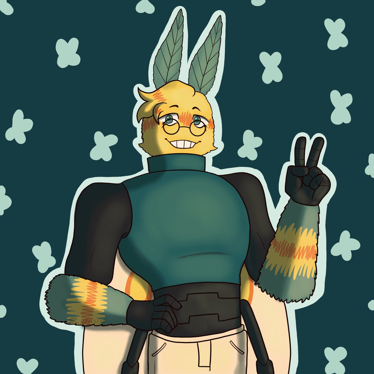 CreativeC_Cake's tweet image. Fourth Artfight attack finished :P
personal_person1 ’s moth boy, Beau :)
