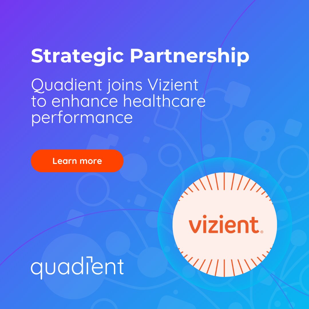 🤝 Quadient announces a strategic supplier agreement with Vizient, expanding its footprint in the U.S. #healthcare market.🏥

👉 Read the full press release: go.quadient.com/4lA7VBM

#partnership