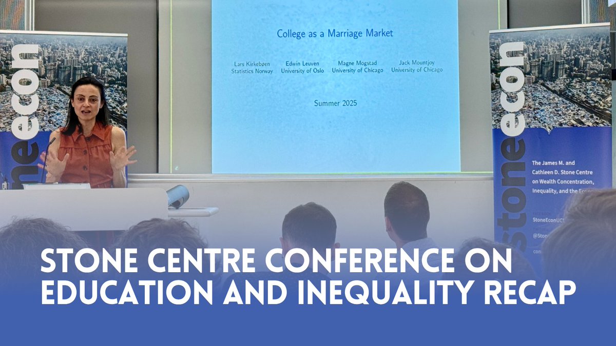 StoneEcon_UCL's tweet image. The Stone Centre Conference on Education and Inequality featured a packed schedule of in-progress papers from the world's leading researchers. Catch up with the key takeaways on our website: stone-econ.org/news-and-blogs…