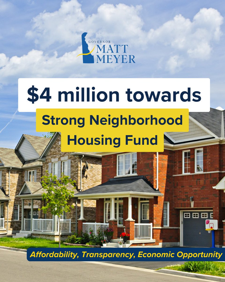 MattMeyerDE's tweet image. The Strong Neighborhoods Housing Fund transforms abandoned properties into homes for low-income Delawareans. We're taking $4 million to fight blight, reduce crime, and revitalize communities–one block at a time.